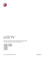 LG 32LH240H 32LH250H 32LH255H TV Operating Manual